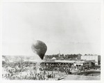 Hot Air Balloon Ascension in Railroad Park- Steeple in background is original Trinity Methodist Church-301 N. Trenton