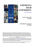 2015-2016 Louisiana Tech University Catalog
